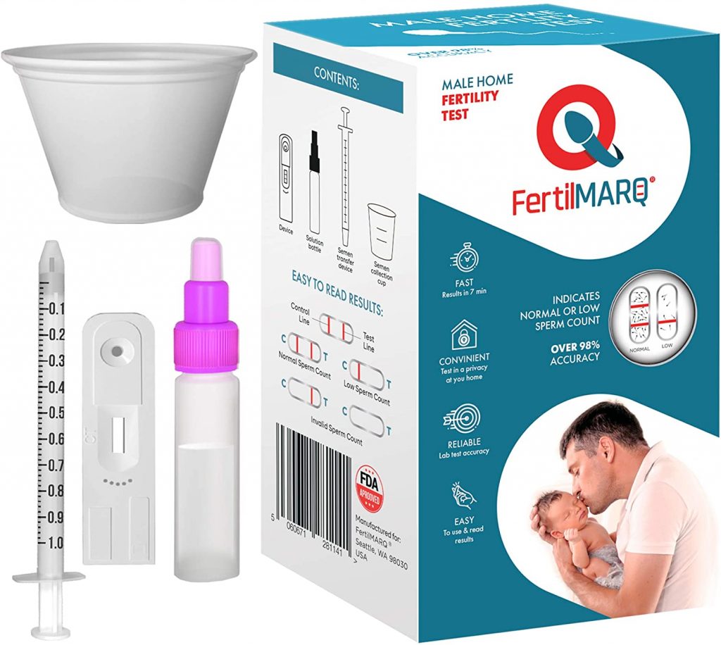 Fertility Home Sperm Test Kit Indicates Normal Or Low Sperm Count Convenient 3j Press Llc